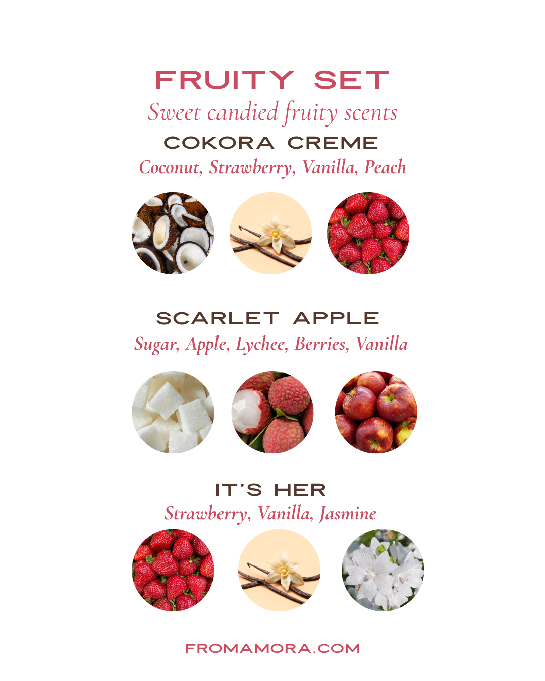 From Amora 3 Piece Discovery Sets