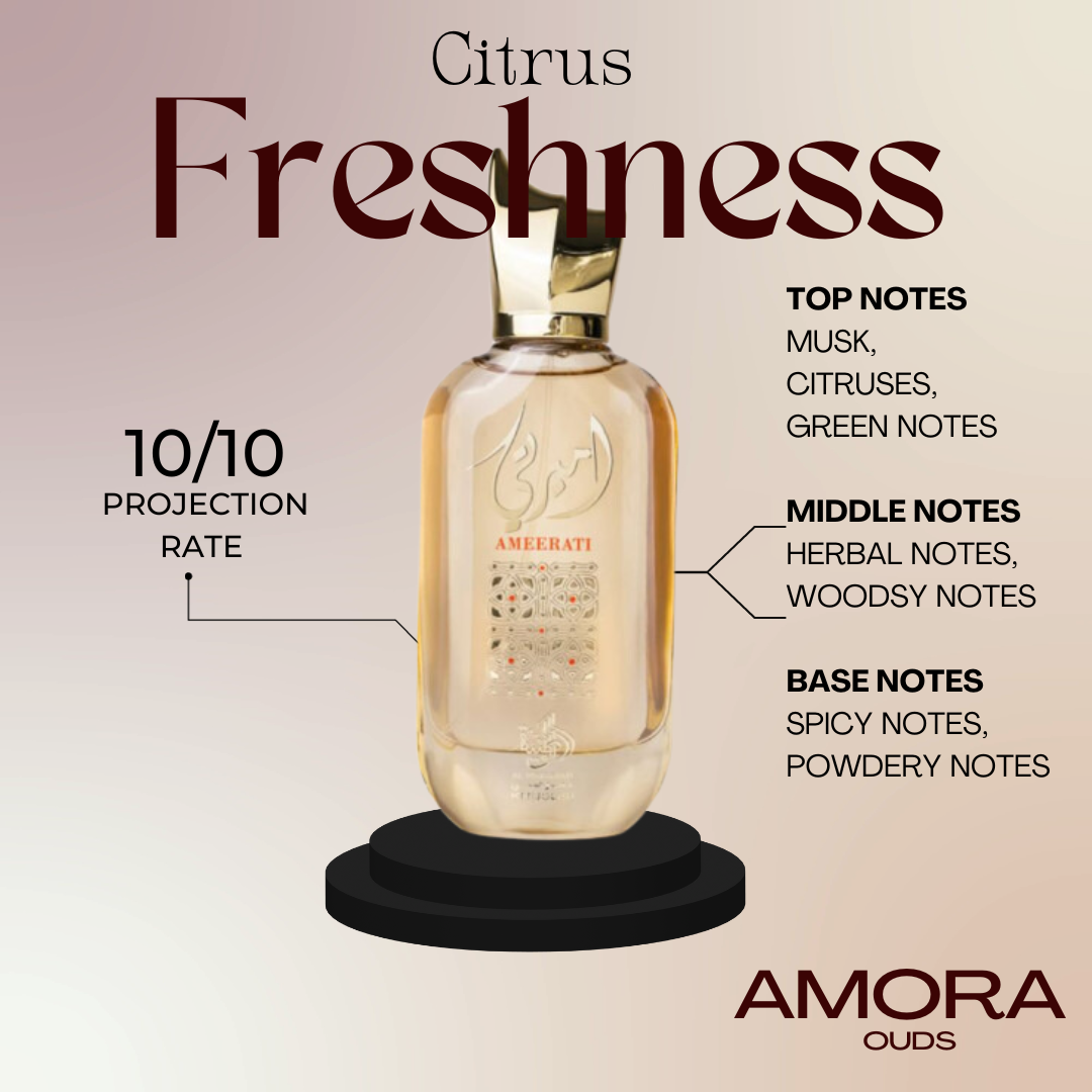 Ameerati 100ML | Musk | Citrus | Fresh | Woody