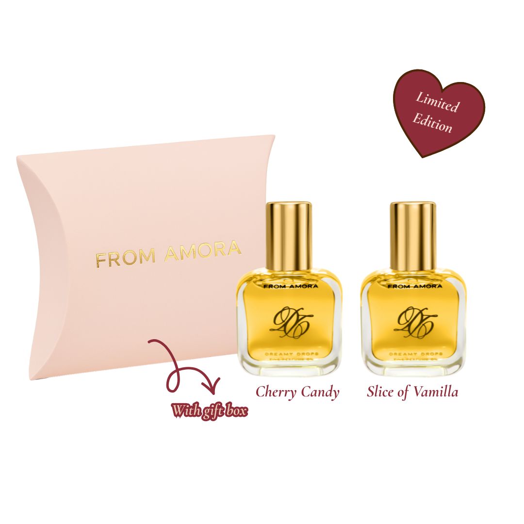 From Amora Amore Duo Box - 10ML Cherry Candy & Slice of Vanilla with Gift Box
